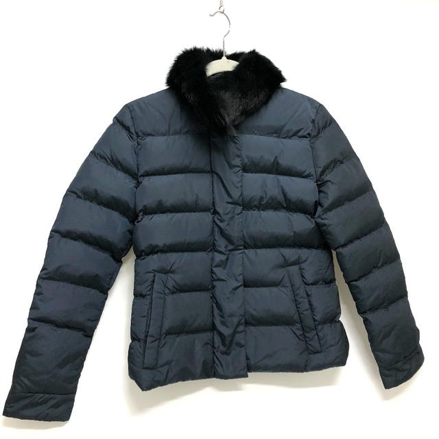 Prada PRADA fur Down jacket down / Nylon Navy - view 1