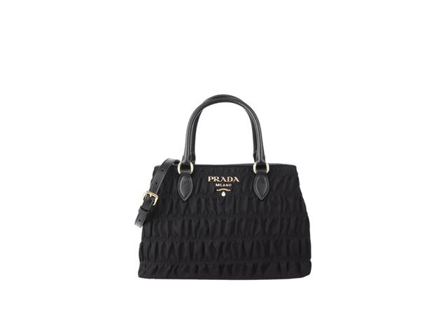 Prada Prada Gaufre Small Tote Bag In Tessuto Nylon Black - view 1