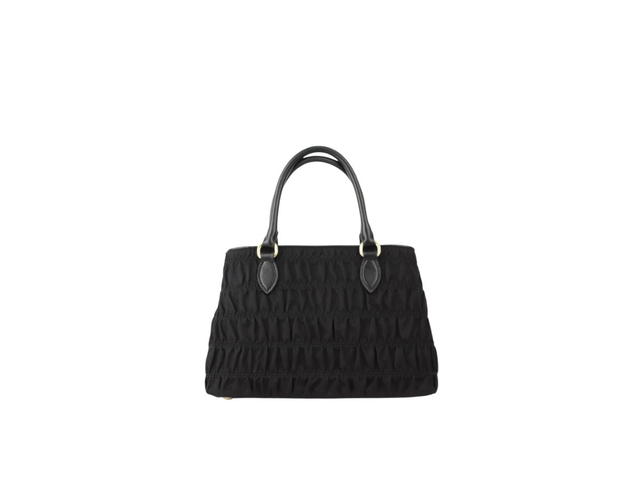 Prada Prada Gaufre Small Tote Bag In Tessuto Nylon Black - view 2