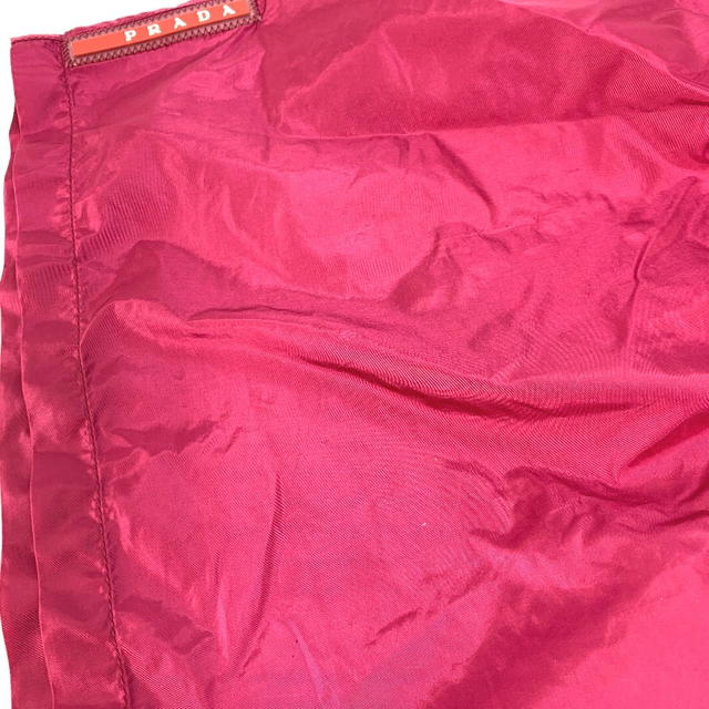 Prada PRADA Half pants Bottoms Sea pants Surf pants logo Shorts Swimwear polyamide Red - view 3