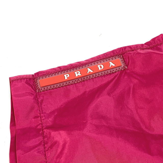 Prada PRADA Half pants Bottoms Sea pants Surf pants logo Shorts Swimwear polyamide Red - view 4