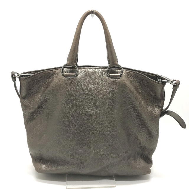 Prada PRADA logo Bag 2WAY Tote Bag Leather Brown - view 2