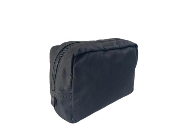 Prada Prada Makeup Pouch In Nylon In Nylon With Logo Black - view 2