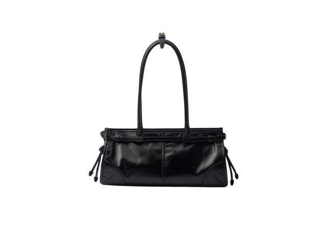 Prada Prada Medium Leather Handbag In Soft Leather With Metal Hardware Black - view 3