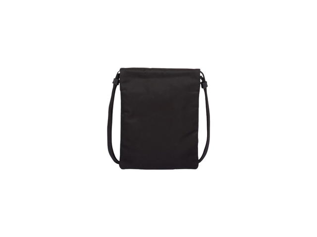 Prada Prada Messenger Bag In Nylon With Enameled Metal Triangle Logo Black - view 2