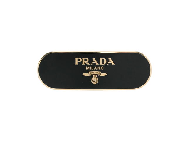 Prada Prada Metal Hair Clip Black-Gold - view 1