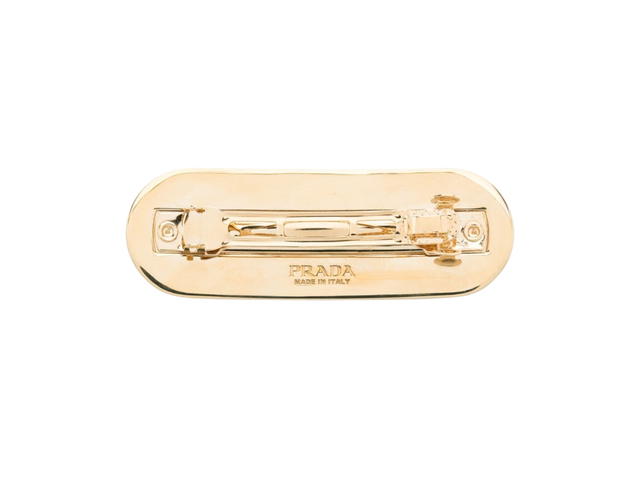 Prada Prada Metal Hair Clip Black-Gold - view 3