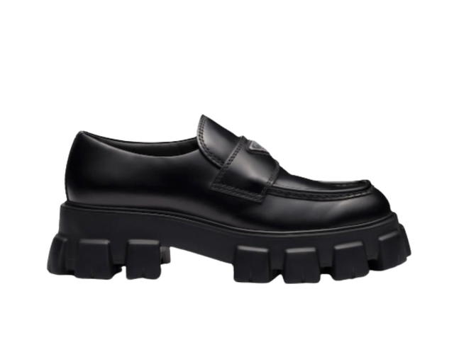 Prada Prada Monolith Brushed Leather Loafers - view 1