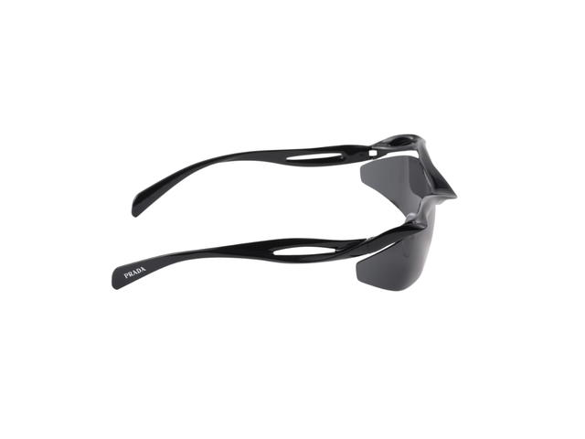Prada Prada Morph Sunglasses In Soft Curves And Rimless Lenses With An Enveloping Shape Slate Gray Lenses - view 3