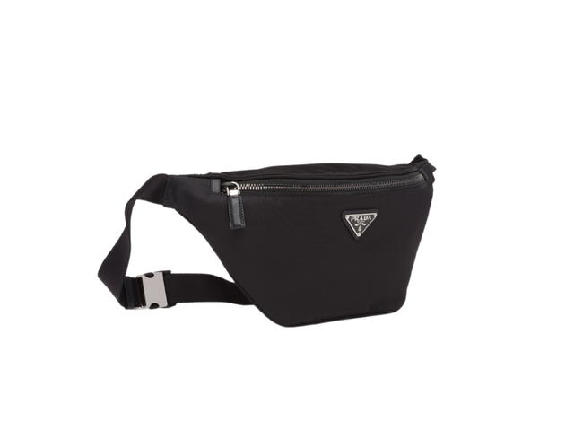 Prada Prada Nylon And Saffiano Leather Belt Bag Black - view 3