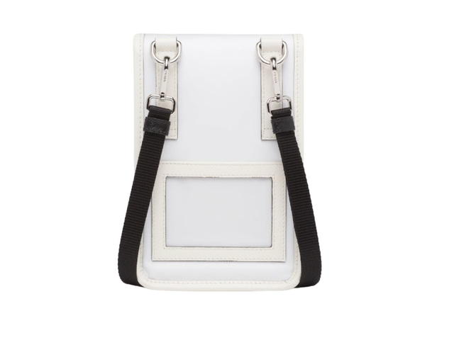 Prada Prada Nylon and Saffiano Leather Smartphone Case White - view 2