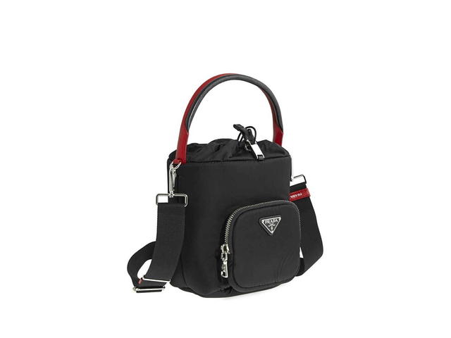 Prada Prada Nylon Cargo Bucket Bag - Small (Black) - view 2