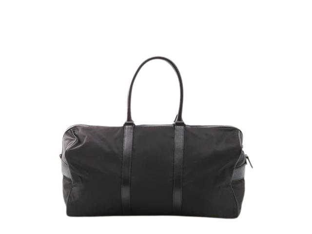 Prada Prada Nylon Tessuto Duffle Bag In Fabric-Leather With Silver Hardware Black - view 2