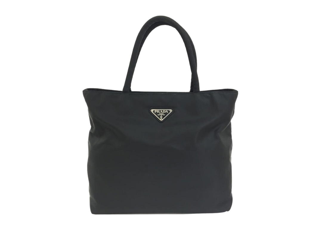 Prada Prada Nylon Tote Bag In Nylon With Logo Black
