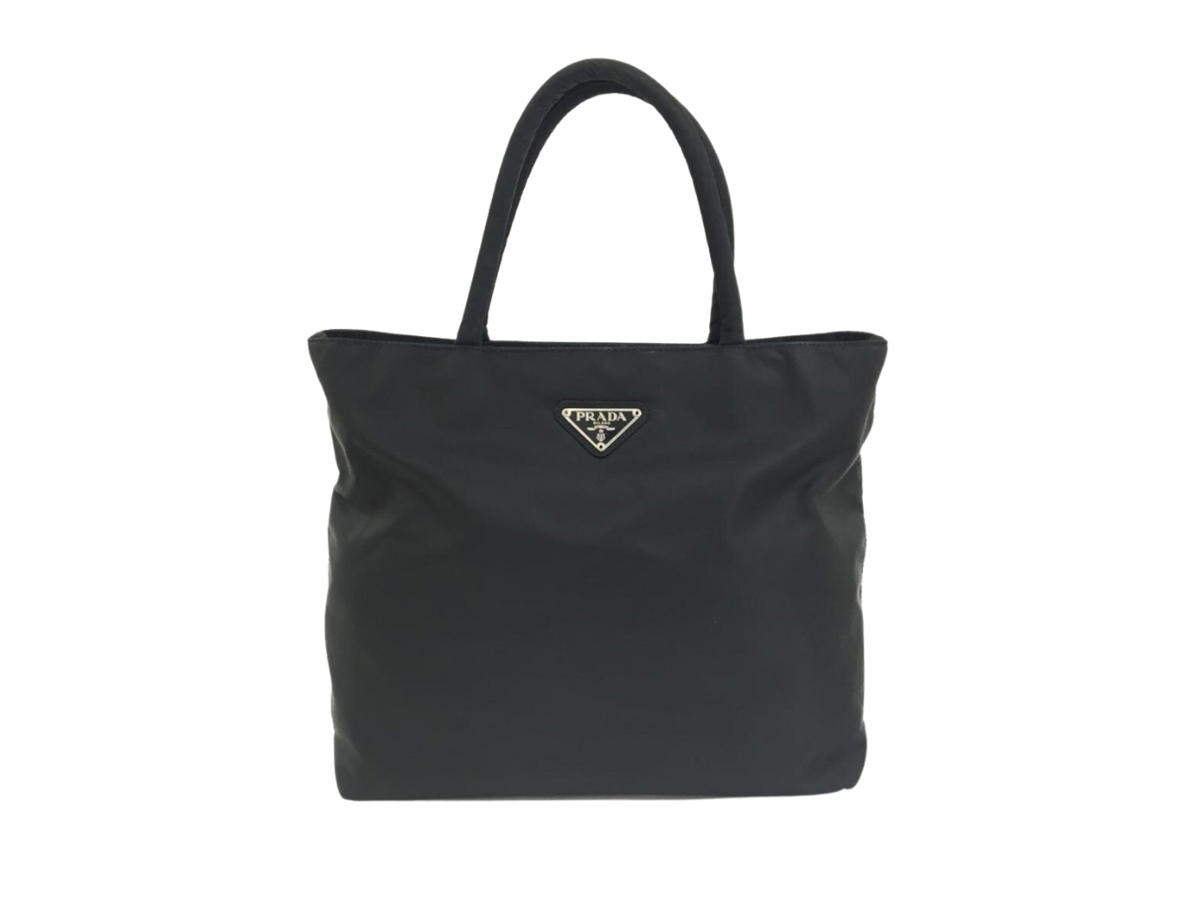 Prada Prada Nylon Tote Bag In Nylon With Logo Black