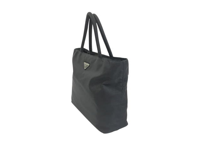 Prada Prada Nylon Tote Bag In Nylon With Logo Black - view 3