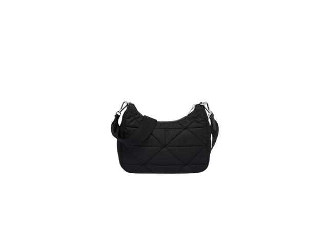 Prada Prada Padded Re-Nylon Shoulder Bag With Enameled Metal Triangle Logo And Metal Hardware Black - view 3