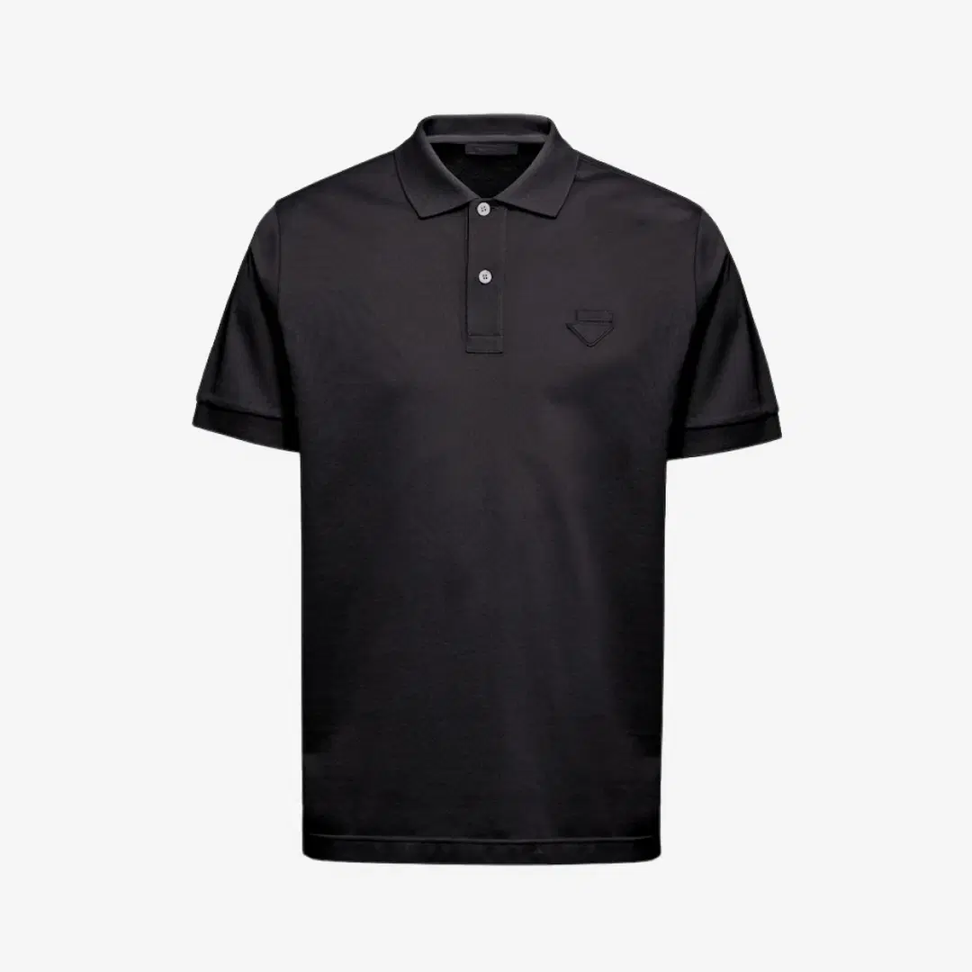 Prada Prada Pique Polo Shirt Black