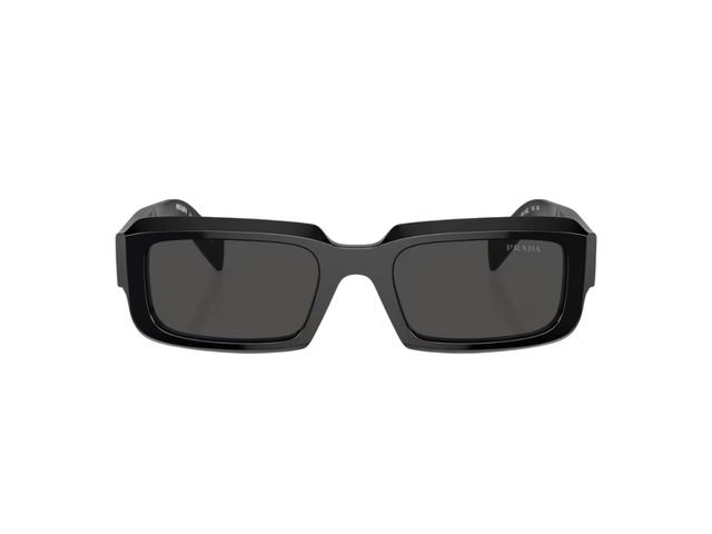 Prada Prada PR 27ZS 16K08Z 54-21 Sunglasses In Black Acetate Frame With Dark Grey Lens - view 1