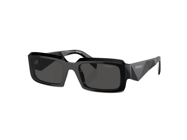 Prada Prada PR 27ZS 16K08Z 54-21 Sunglasses In Black Acetate Frame With Dark Grey Lens - view 2