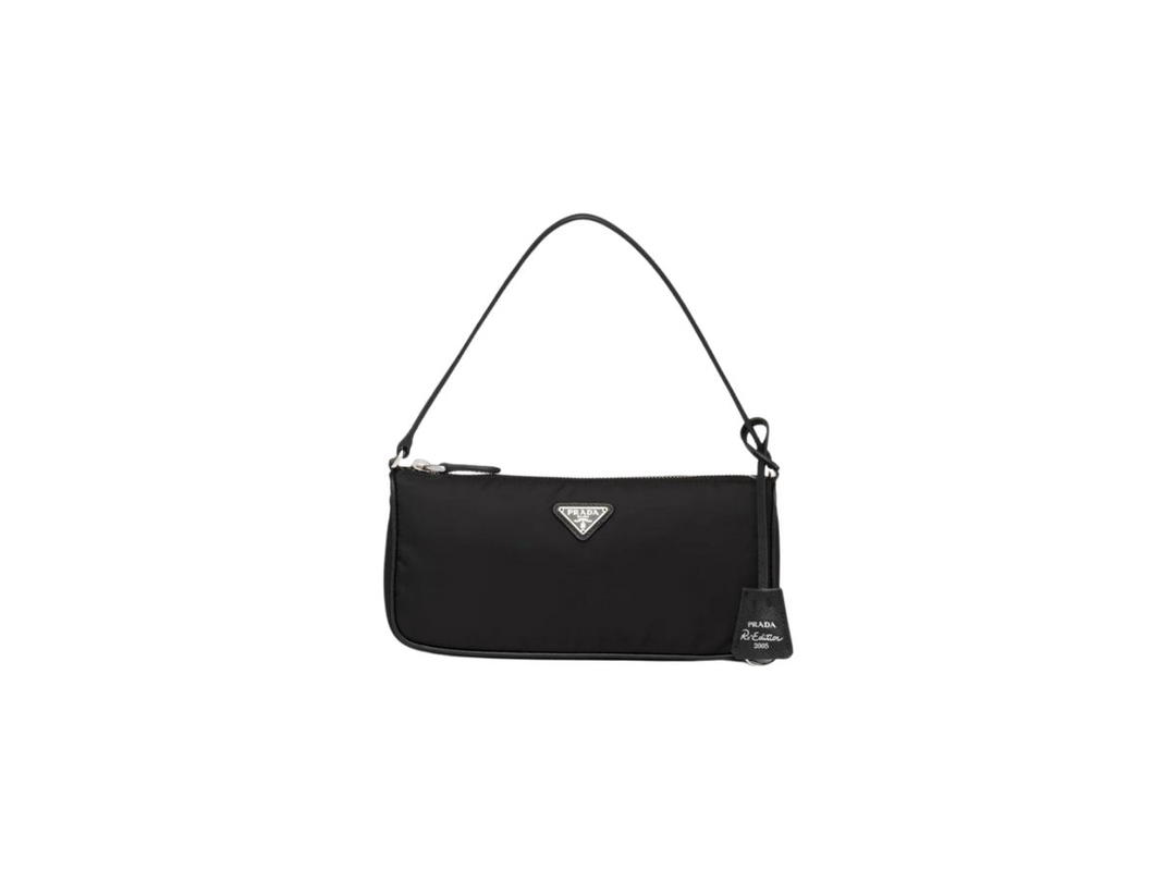 Prada Prada Re-Edition 2005 Nylon And Saffiano Leather Mini-Bag Black