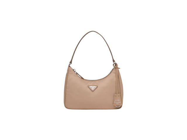 Prada Prada Re-Edition 2005 Re-Nylon Mini Bag With Iconic Saffiano Leather Trim Cameo Beige - view 1