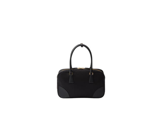 Prada Prada Re-Edition 1978 Medium In Re-Nylon And Saffiano Leather Two-Handle Bag With Metal Hardware Black - view 3
