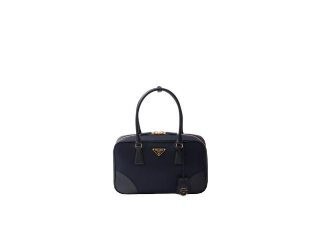 Prada Prada Re-Edition 1978 Medium In Re-Nylon And Saffiano Leather Two-Handle Bag With Metal Hardware Navy - view 1