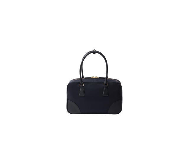 Prada Prada Re-Edition 1978 Medium In Re-Nylon And Saffiano Leather Two-Handle Bag With Metal Hardware Navy - view 3