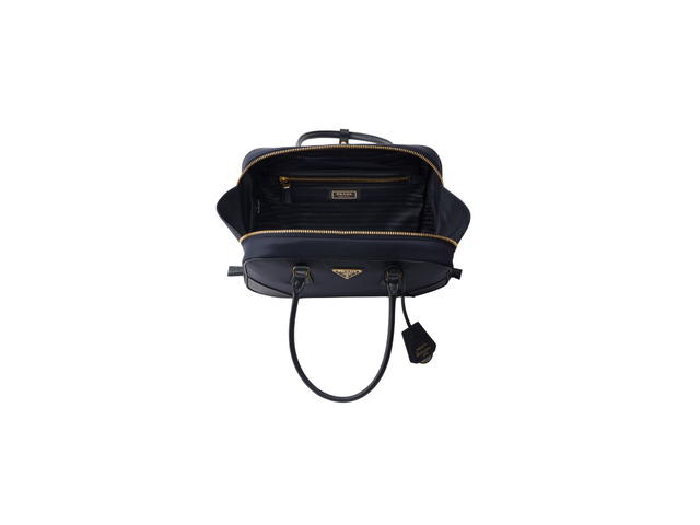 Prada Prada Re-Edition 1978 Medium In Re-Nylon And Saffiano Leather Two-Handle Bag With Metal Hardware Navy - view 4