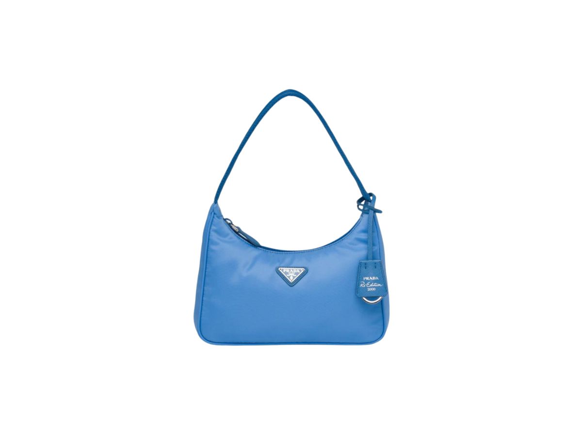 Prada Prada Re-Edition 2000 Nylon Mini Bag Periwinkle Blue