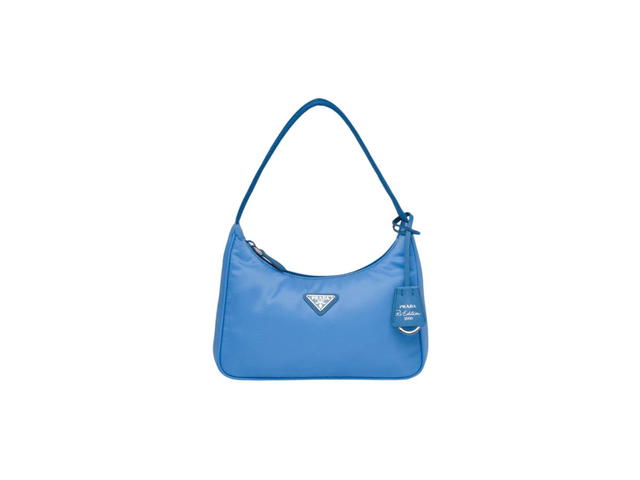 Prada Prada Re-Edition 2000 Nylon Mini Bag Periwinkle Blue - view 1