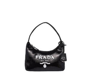Buy Prada Re-Edition 2000 Sequined Re-Nylon Bag Black at Sasom – Authentic and Ready to Ship