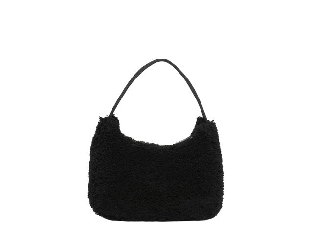Prada Prada Re-Edition 2000 shearling mini bag Black - view 2
