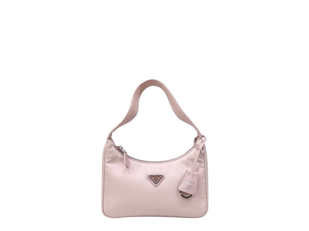 Prada Prada Re-Edition 2005 Hobo Tessuto with Saffiano Leather Mini Neutral