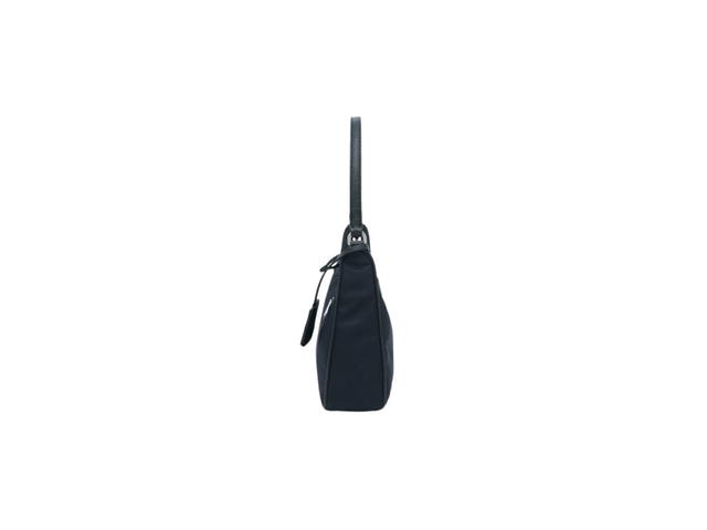 Prada Prada Re-Edition 2005 Re-Nylon And Saffiano Mini Bag With Enameled Metal Triangle Logo Navy - view 2