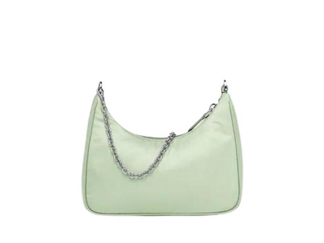 Prada Prada Re-Edition 2005 Re-Nylon Bag In Fabric And Leather With Metal Hardware Aqua - view 2