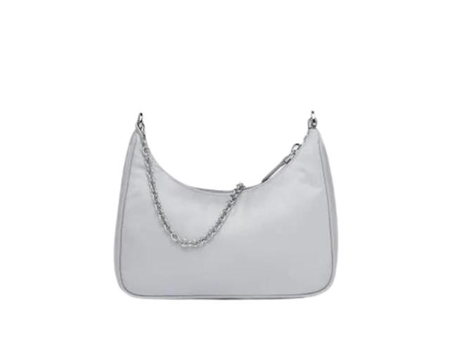 Prada Prada Re-Edition 2005 Re-Nylon Bag In Fabric And Leather With Metal Hardware Cornflower - view 2