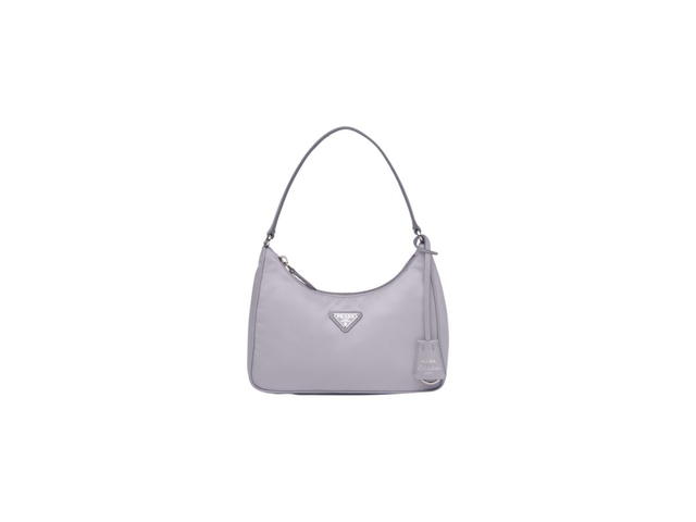 Prada Prada Re-Edition 2005 Re-Nylon Mini Bag With Enameled Metal Triangle Logo Wisteria - view 1