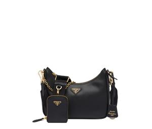 Buy Prada Re-Edition 2005 Saffiano Leather Bag With Enameled Metal Triangle Logo And Metal Hardware Black at Sasom – Authentic and Ready to Ship