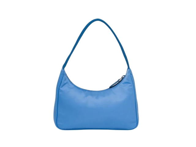 Prada Prada Re-Edition Nylon Mini Bag Periwinkle Blue - view 3