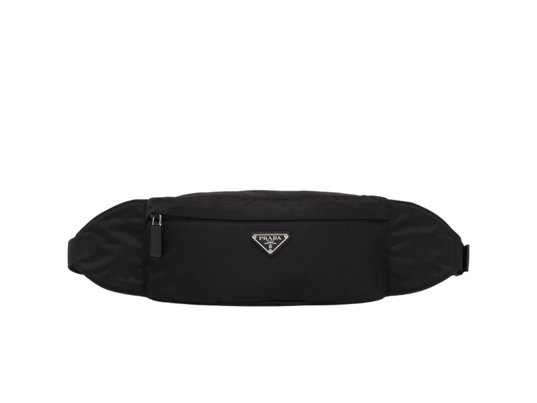 Prada Prada Re-Nylon And Saffiano Leather Belt Bag Black