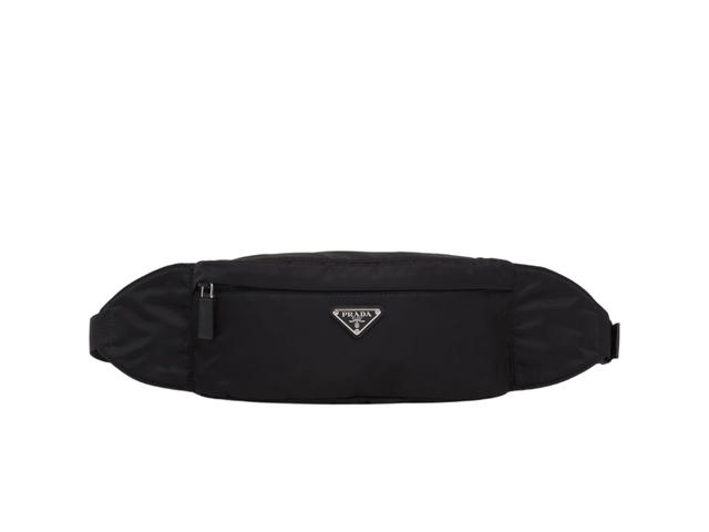 Prada Prada Re-Nylon And Saffiano Leather Belt Bag Black - view 1