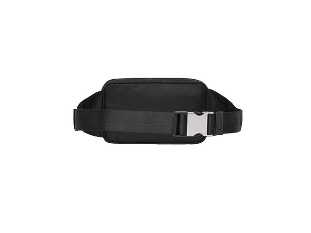 Prada Prada Re-Nylon And Saffiano Leather Belt Bag With Enameled Metal Triangle Logo Black - view 2