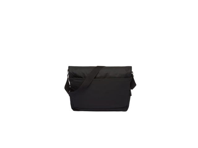 Prada Prada Re-Nylon And Saffiano Shoulder Bag With Flap And Push-Lock Clasp Black - view 2