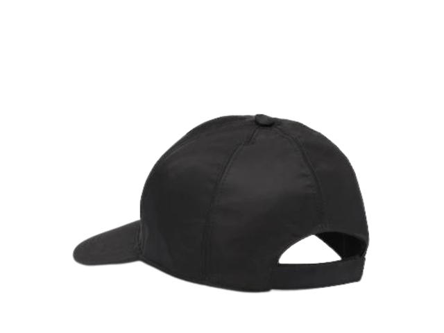 Prada Prada Re-Nylon Baseball Cap With Enameled Metal Triangle Logo Black - view 2