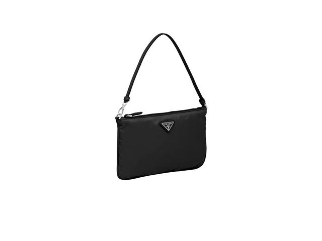 Prada Prada Re-Nylon Mini Bag With Enameled Metal Triangle Logo Black - view 2