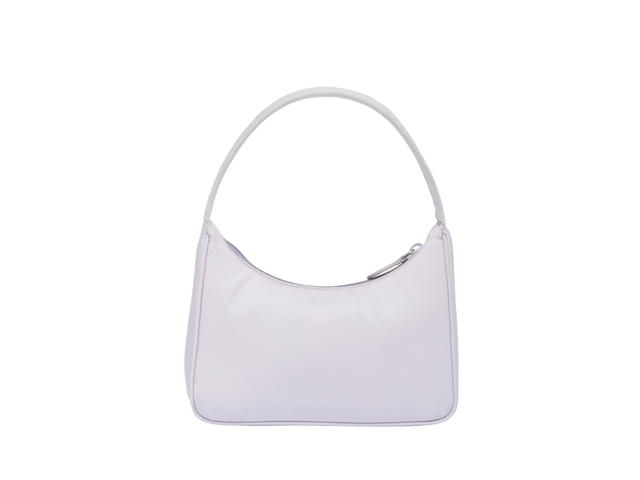 Prada Prada Re-Nylon Prada Re-Edition 2000 Mini-Bag In Fabric With Enameled Metal Triangle Logo Woven Tape Handle Wisteria - view 2
