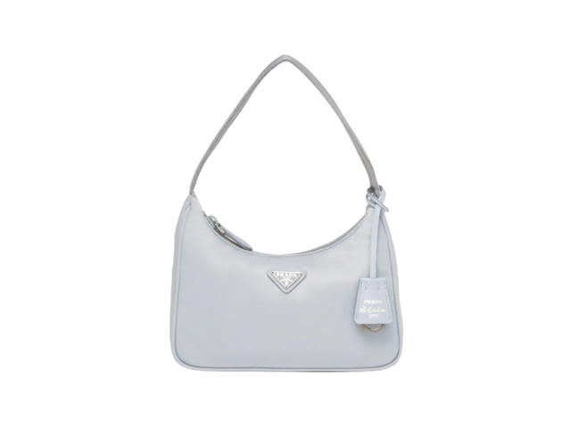Prada Prada Re-Nylon Re-Edition 2000 Mini-Bag With Enameled Metal Triangle Logo Cornflower - view 1