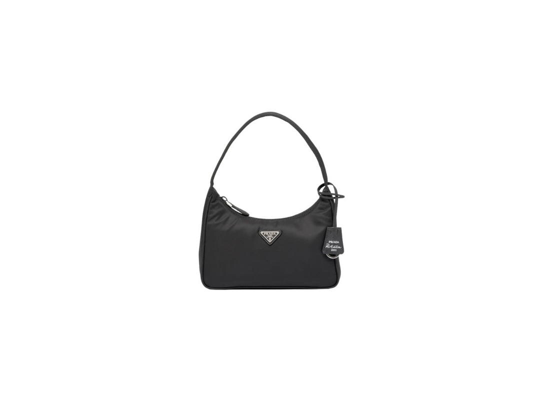 Prada Prada Re-Nylon Re-Edition 2000 Mini-Bag With Enameled Metal Triangle Logo Black